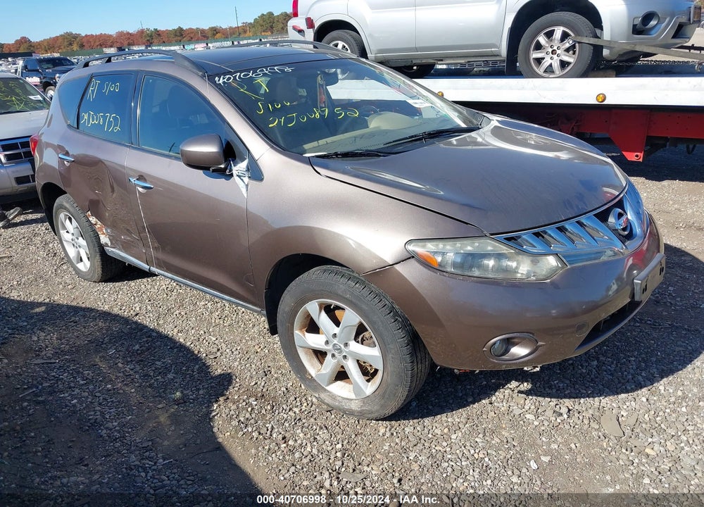 2010 NISSAN MURANO SL VIN: JN8AZ1MW7AW108536