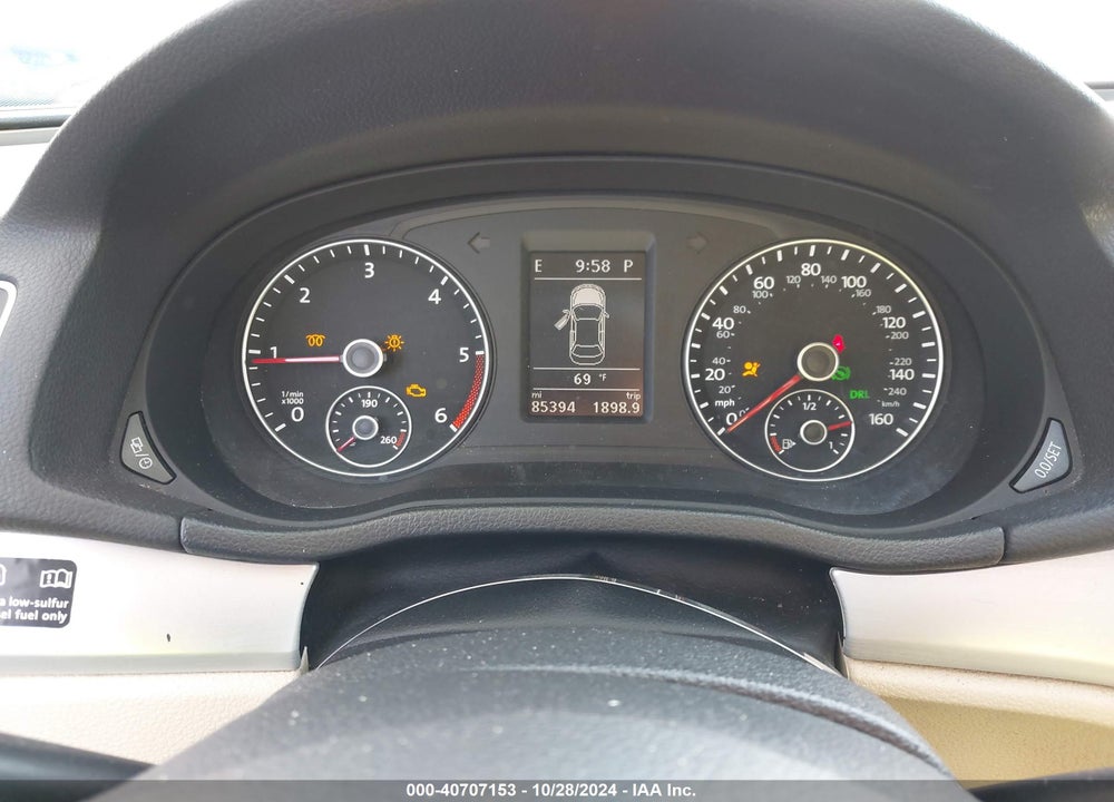 2013 VOLKSWAGEN PASSAT 2.0L TDI SE VIN: 1VWBN7A3XDC053057