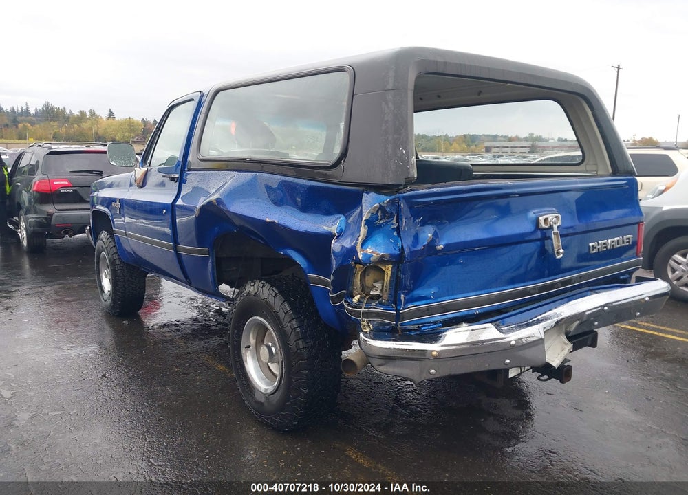 1988 CHEVROLET BLAZER V10 VIN: 1GNEV18K7JF150275