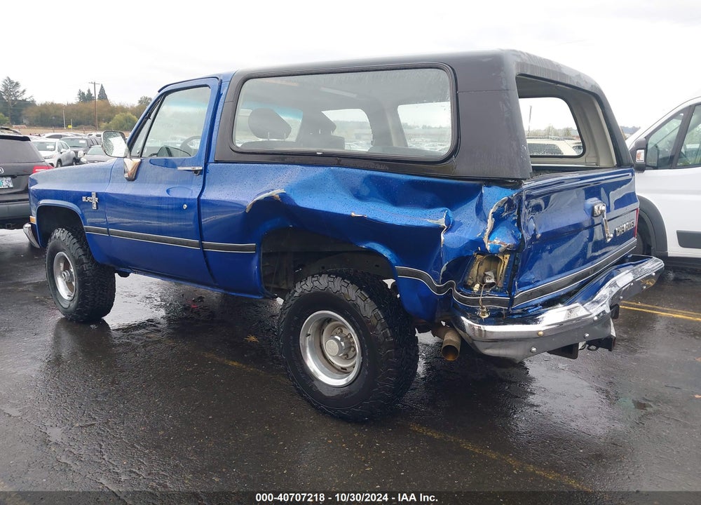 1988 CHEVROLET BLAZER V10 VIN: 1GNEV18K7JF150275