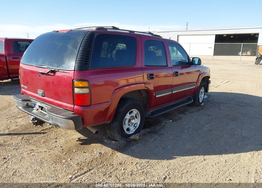 2004 CHEVROLET TAHOE LS VIN: 1GNEK13Z14R211572