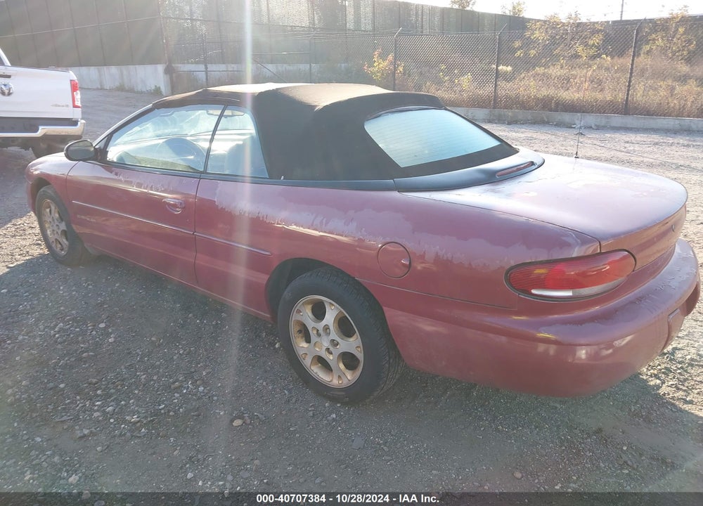 1998 CHRYSLER SEBRING JXI VIN: 3C3EL55H0WT309430