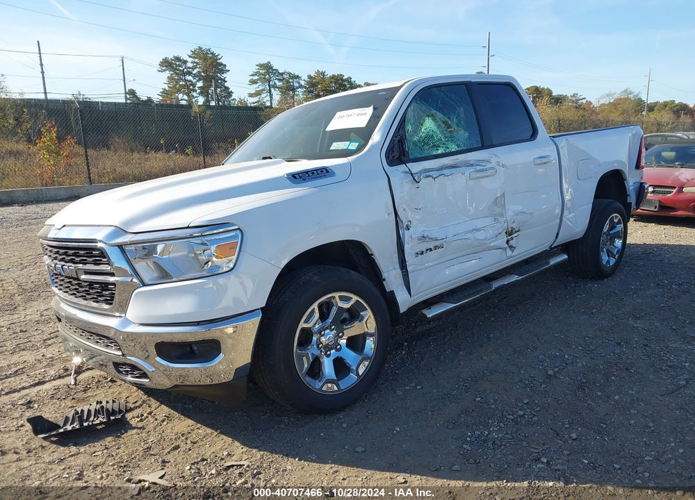2022 RAM 1500 BIG HORN 4X4 6'4 BOX VIN: 1C6RRFBG8NN268662