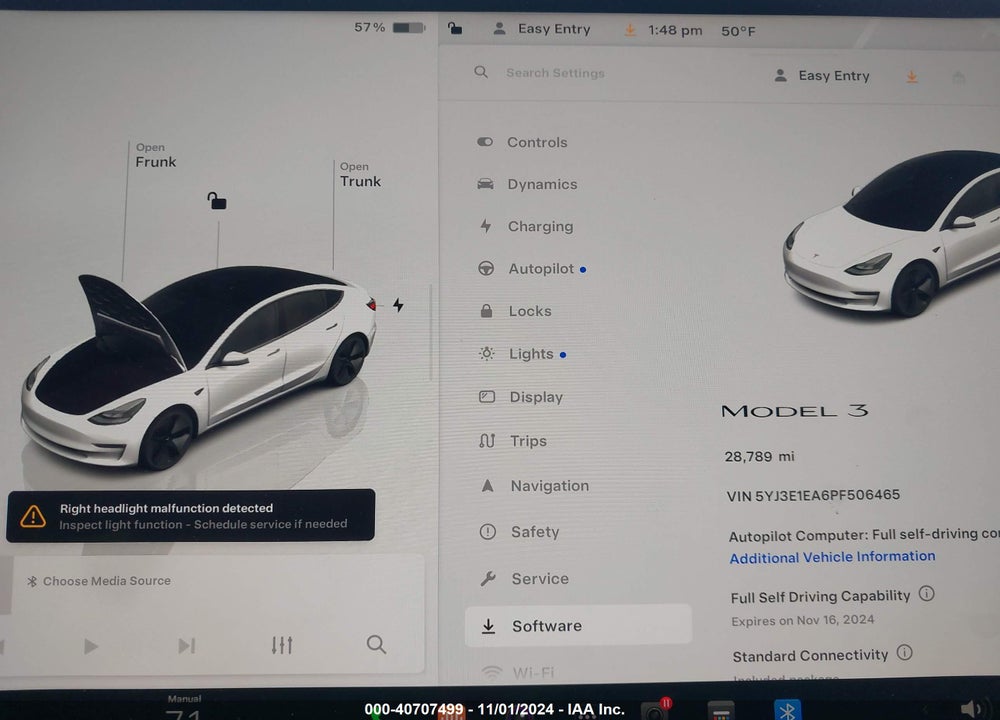 2023 TESLA MODEL 3 REAR-WHEEL DRIVE VIN: 5YJ3E1EA6PF506465