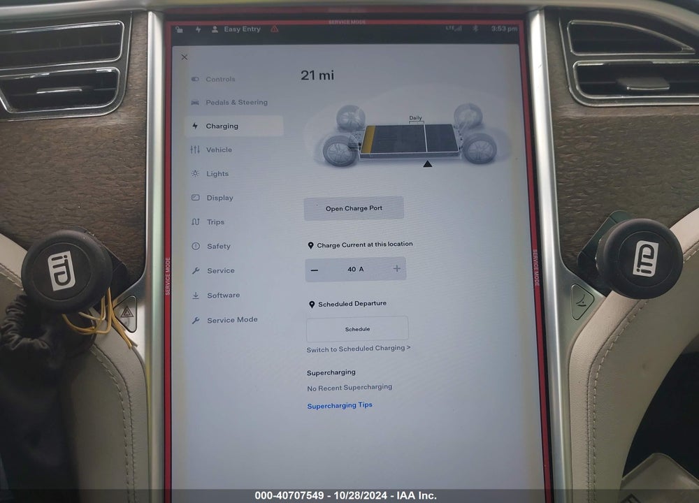 2013 TESLA MODEL S VIN: 5YJSA1AC3DFP10537