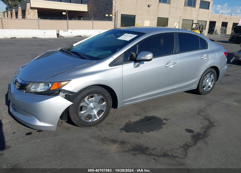 2012 HONDA CIVIC HYBRID VIN: JHMFB4F33CS002295