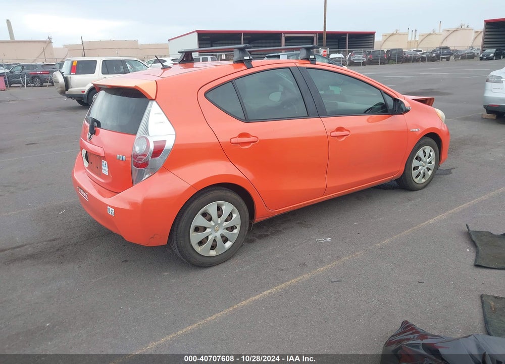 2012 TOYOTA PRIUS C FOUR/ONE/THREE/TWO VIN: JTDKDTB36C1013355