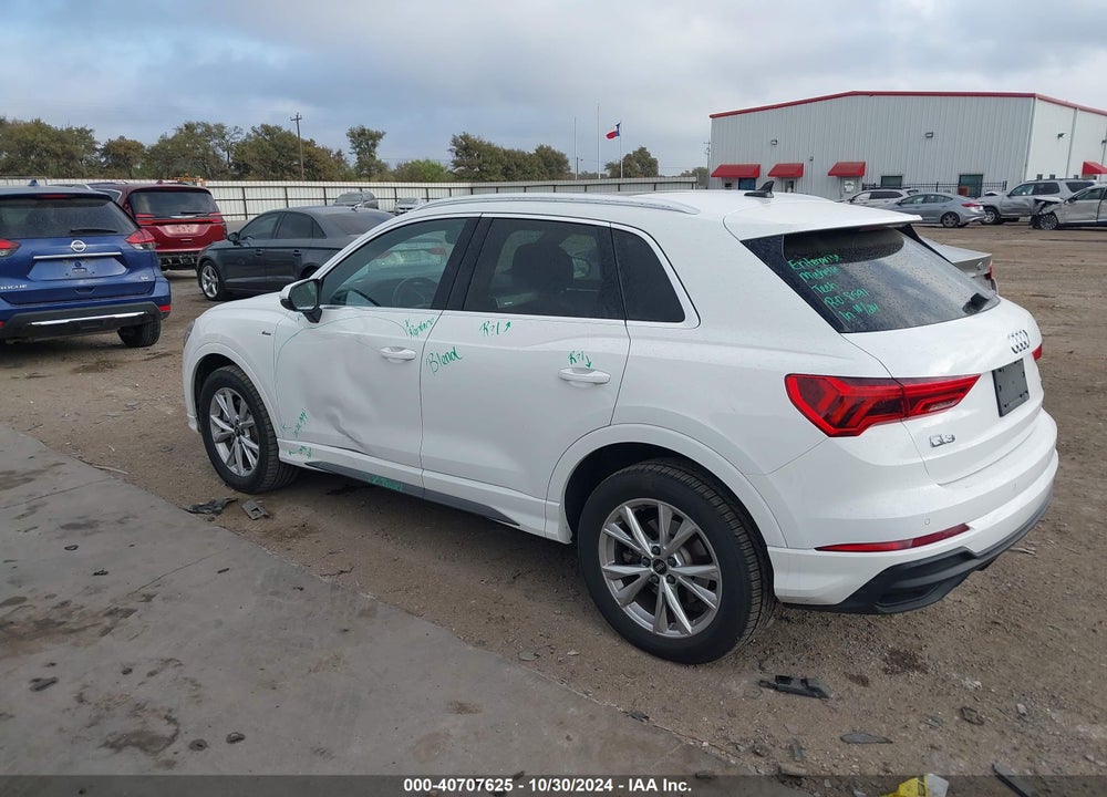 2023 AUDI Q3 PREMIUM 45 TFSI S LINE QUATTRO TIPTRONIC VIN: WA1DECF34P1074039