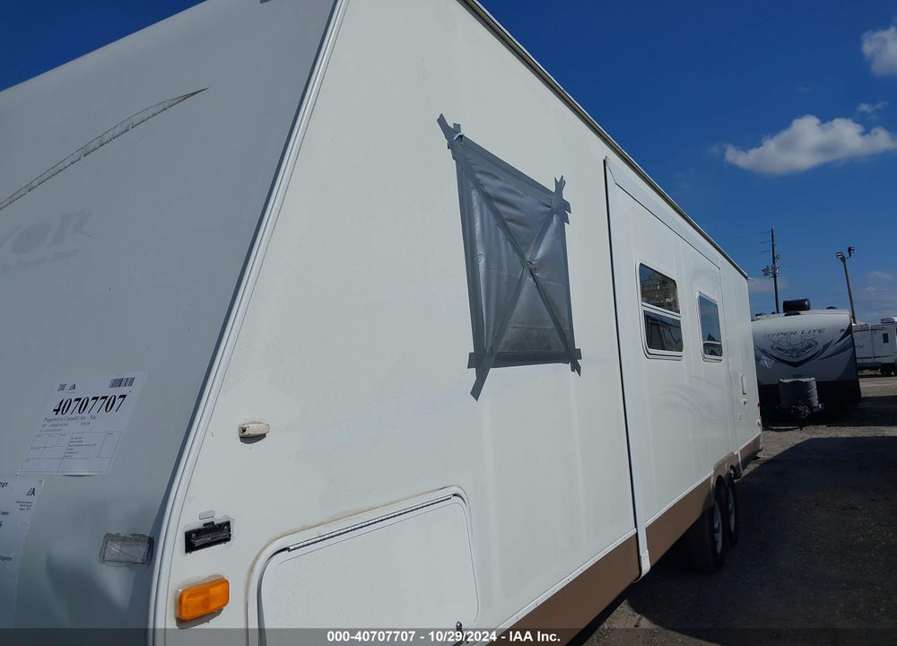 2007 FOREST RIVER TRAVEL TRAILER VIN: 4X4TSVF227L010934
