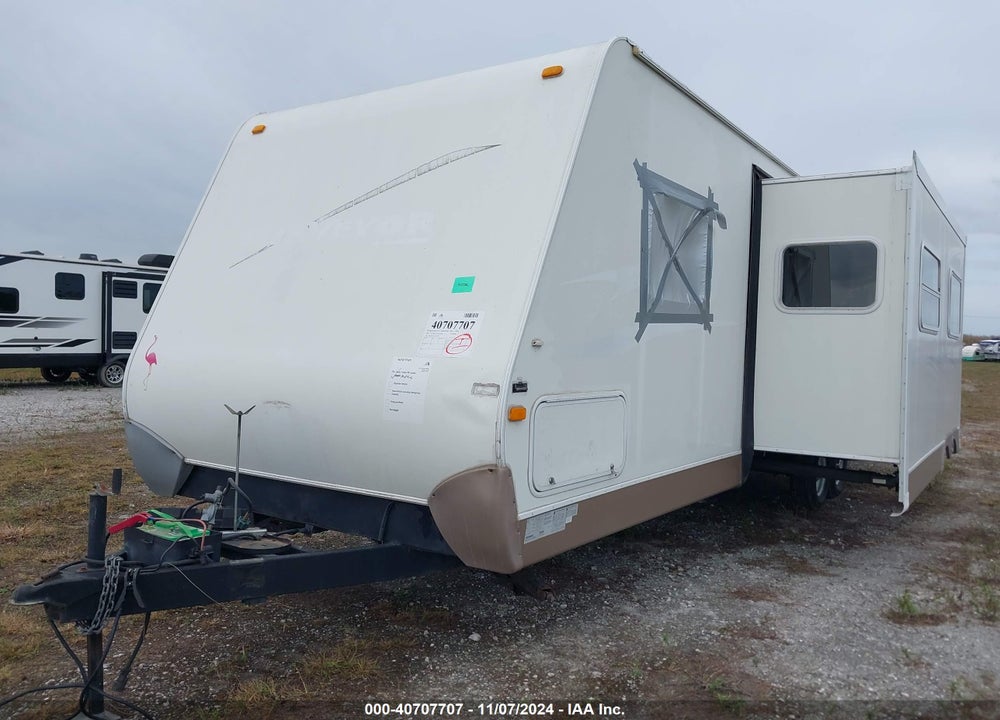2007 FOREST RIVER TRAVEL TRAILER VIN: 4X4TSVF227L010934