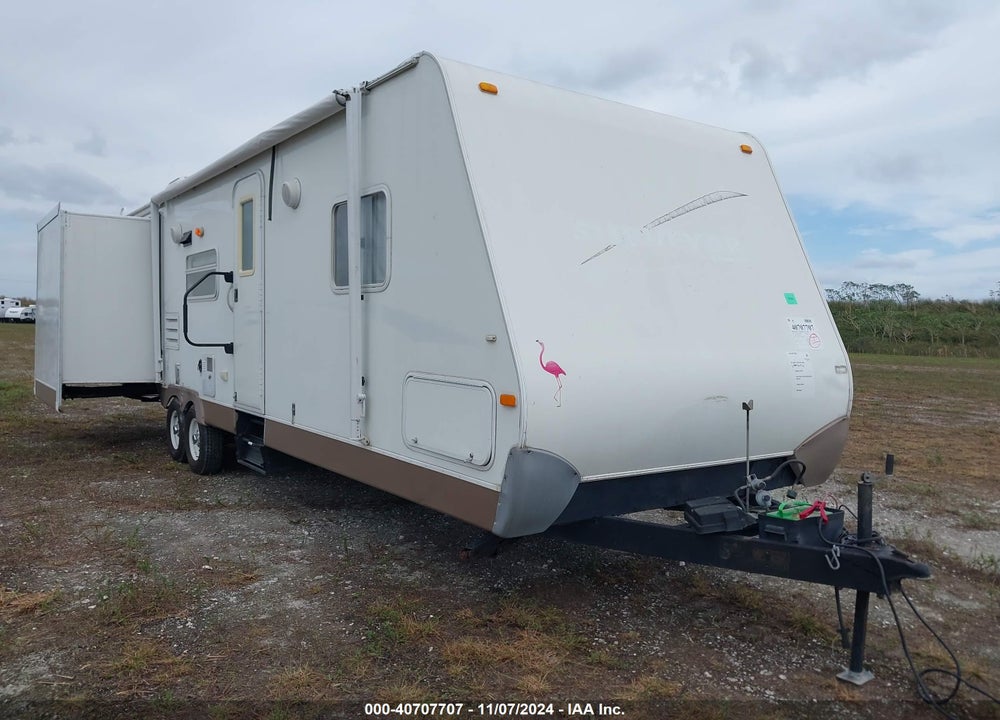 2007 FOREST RIVER TRAVEL TRAILER VIN: 4X4TSVF227L010934