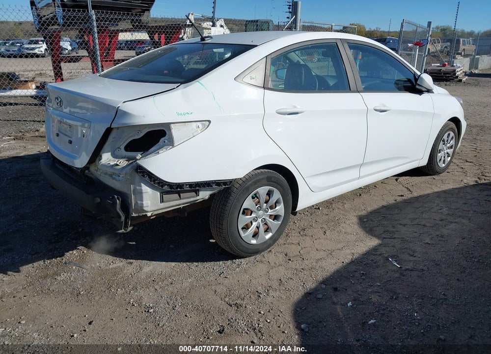 2017 HYUNDAI ACCENT SE VIN: KMHCT4AE6HU222371