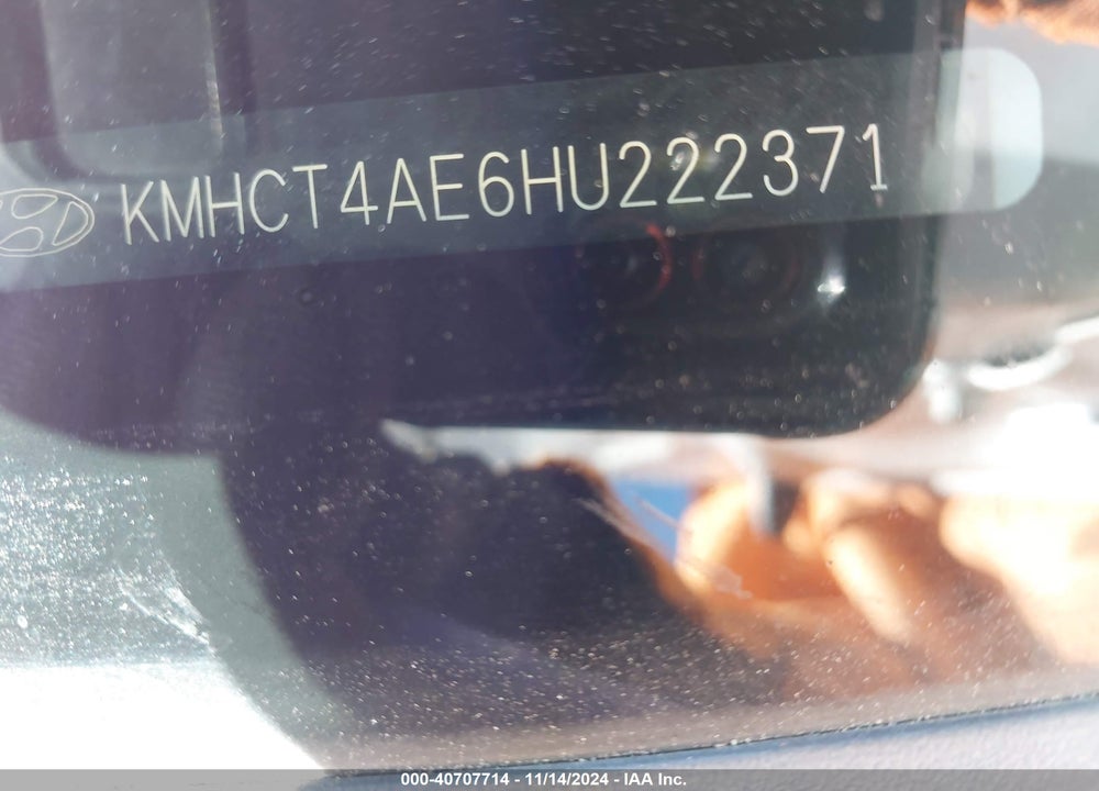 2017 HYUNDAI ACCENT SE VIN: KMHCT4AE6HU222371