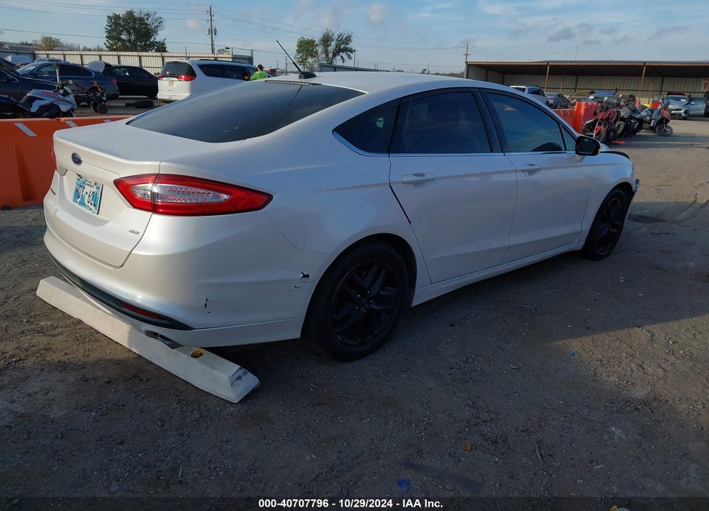 2016 FORD FUSION SE VIN: 3FA6P0H74GR152564