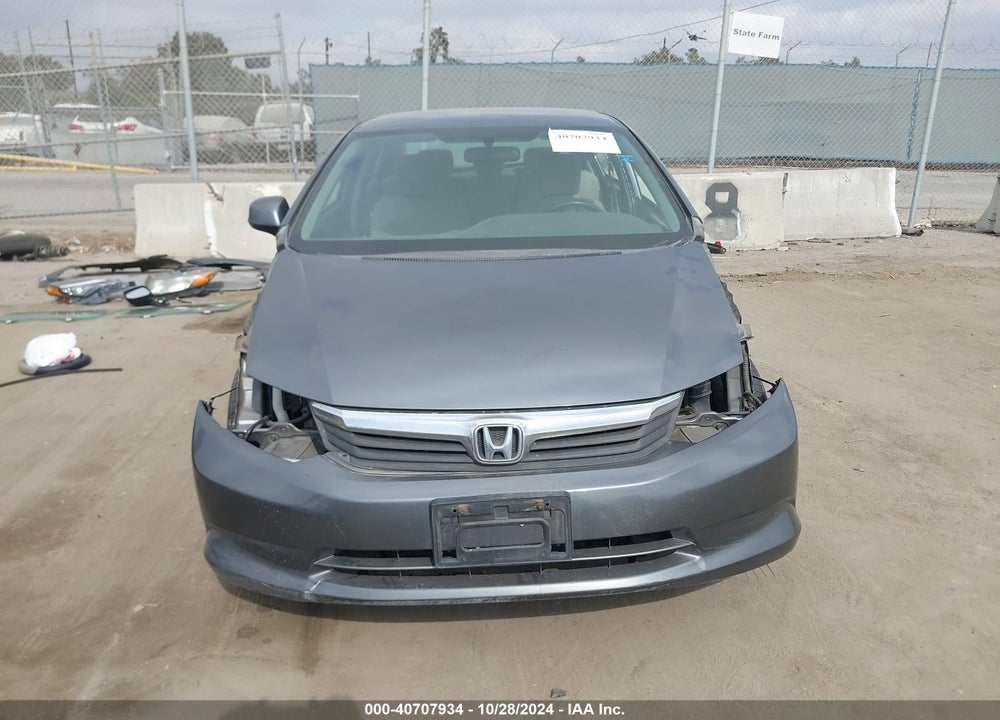2012 HONDA CIVIC VIN: 19XFB5F54CE002530