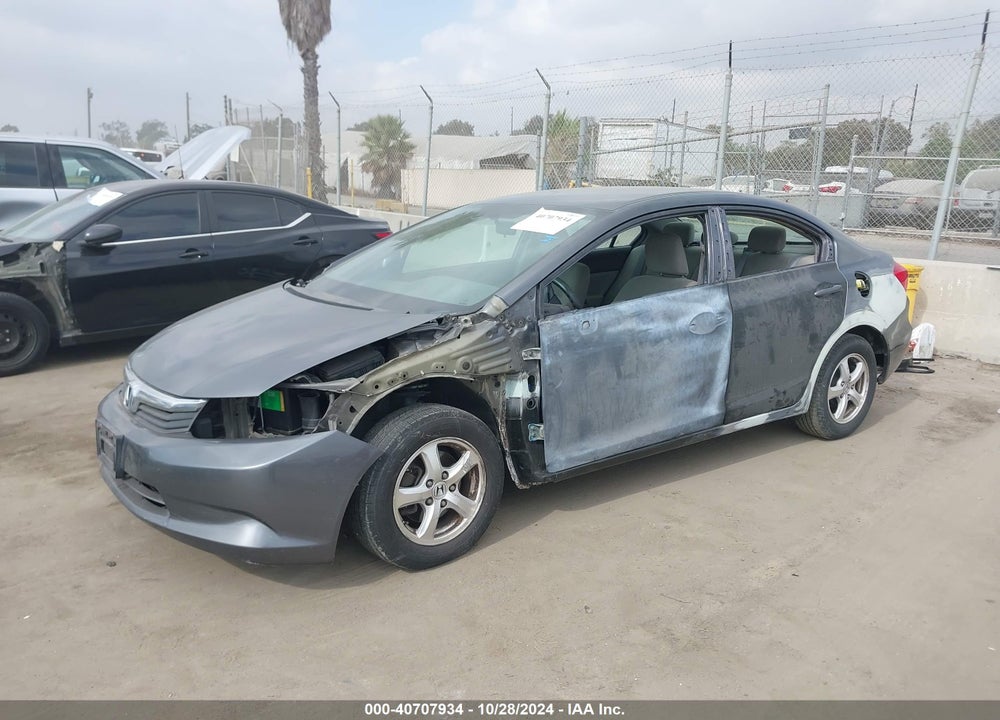 2012 HONDA CIVIC VIN: 19XFB5F54CE002530