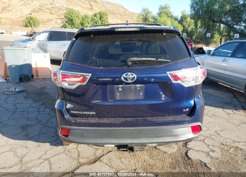 2016 TOYOTA HIGHLANDER LE PLUS V6 VIN: 5TDZKRFH2GS125771