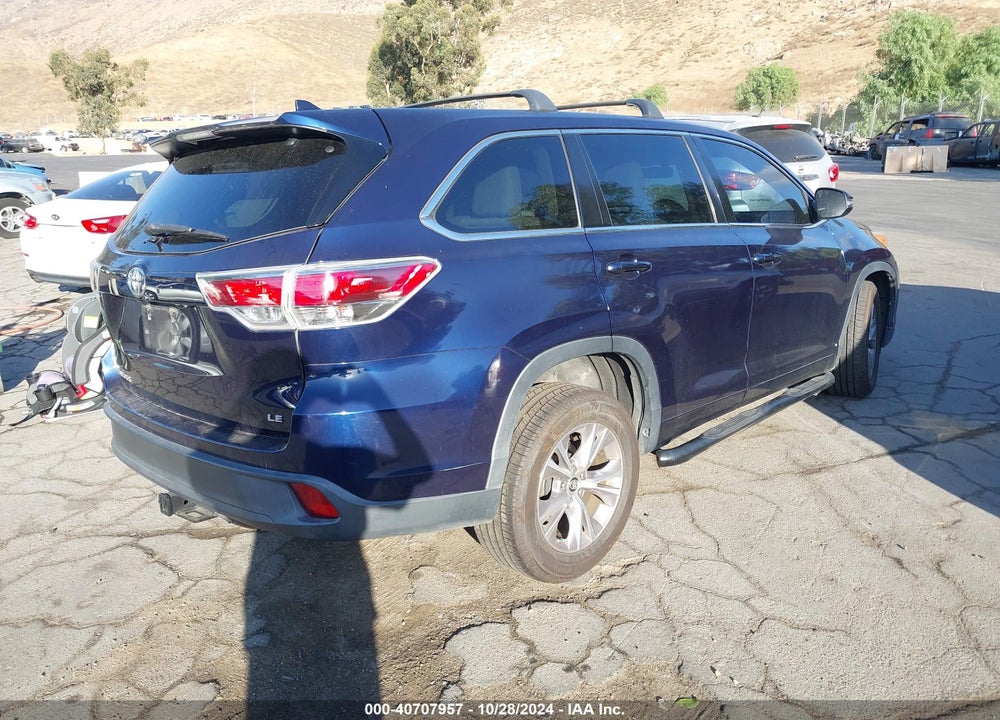 2016 TOYOTA HIGHLANDER LE PLUS V6 VIN: 5TDZKRFH2GS125771