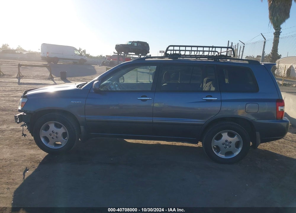2007 TOYOTA HIGHLANDER SPORT V6 VIN: JTEGP21A770134958