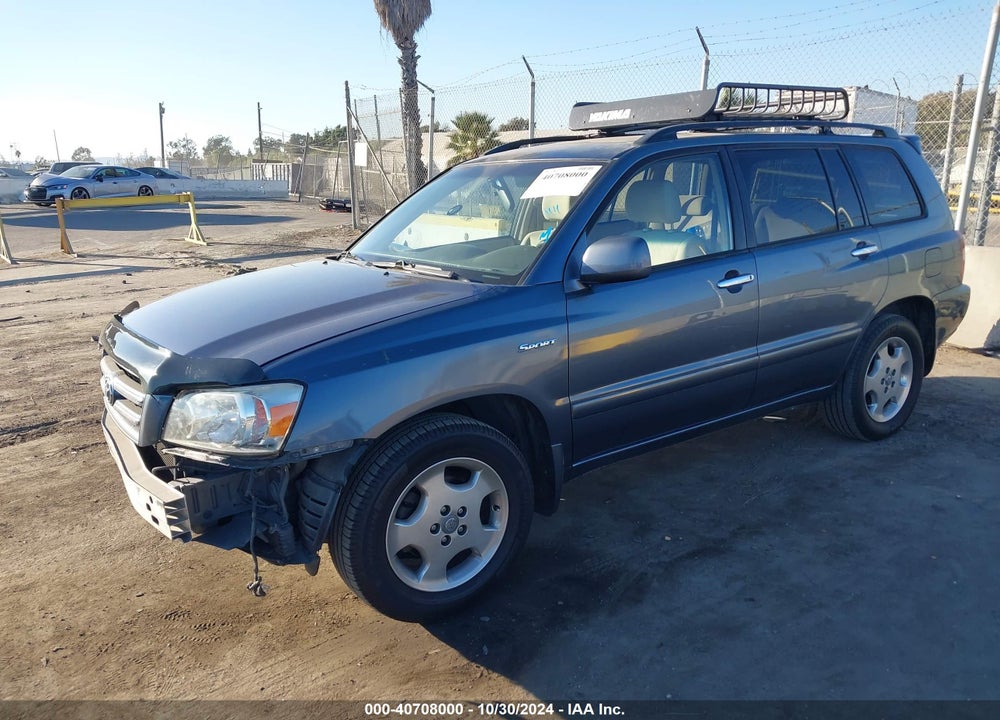 2007 TOYOTA HIGHLANDER SPORT V6 VIN: JTEGP21A770134958
