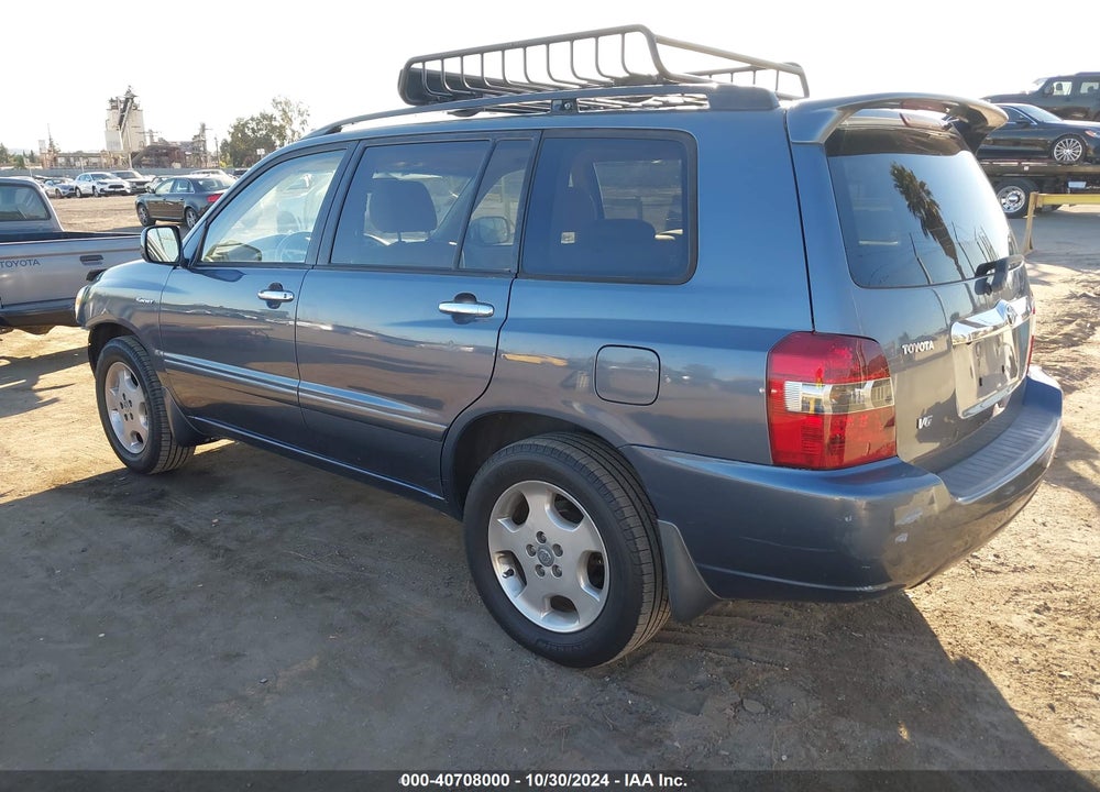 2007 TOYOTA HIGHLANDER SPORT V6 VIN: JTEGP21A770134958
