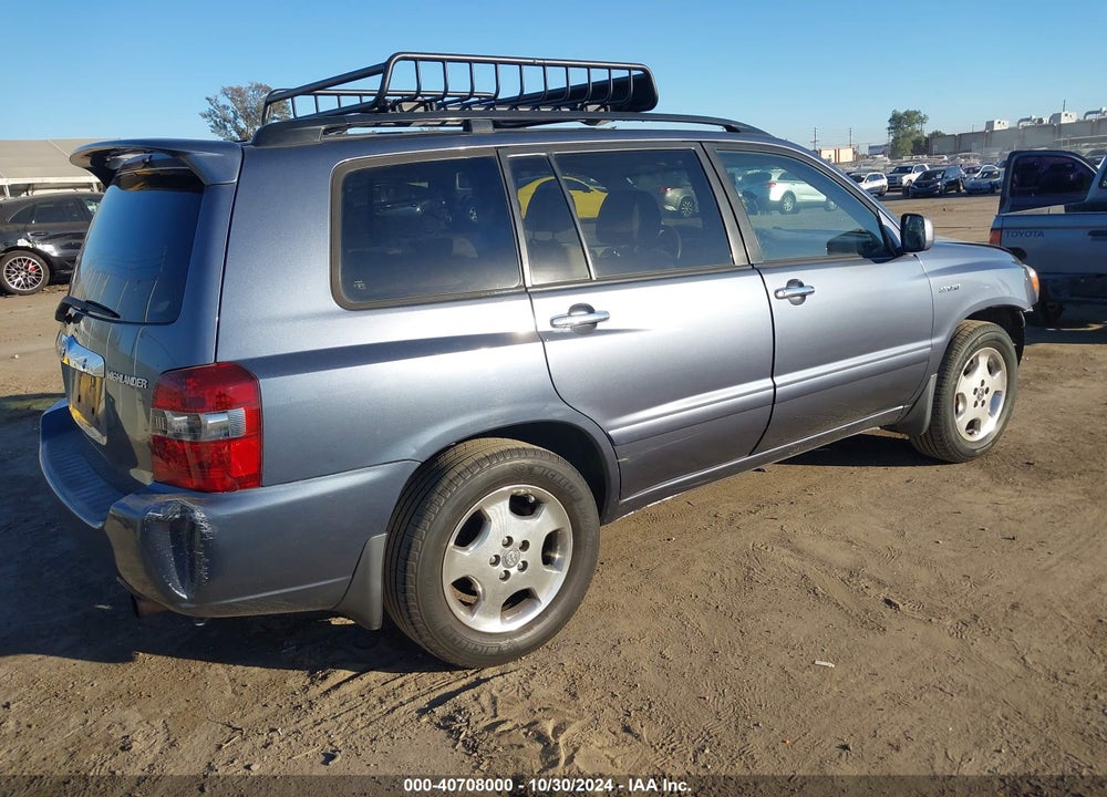 2007 TOYOTA HIGHLANDER SPORT V6 VIN: JTEGP21A770134958