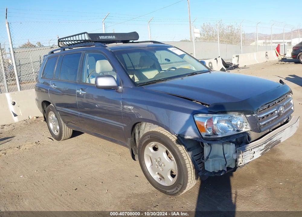 2007 TOYOTA HIGHLANDER SPORT V6 VIN: JTEGP21A770134958