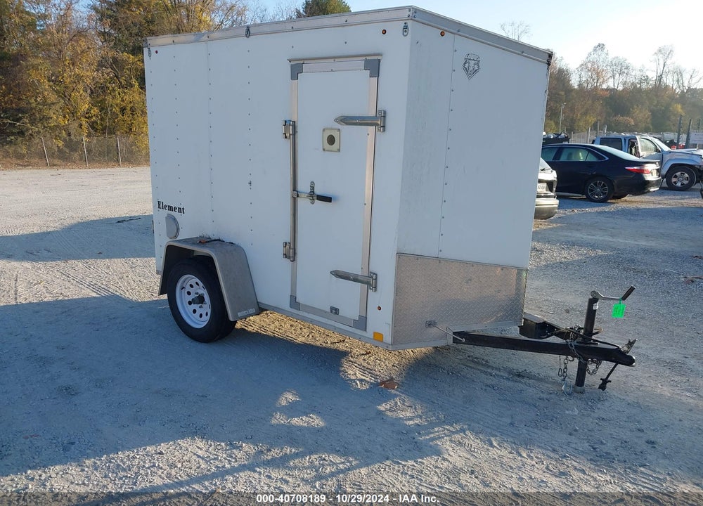 2012 LOOK 5X8 BOX TRAILER VIN: 53BTE0811CF002483