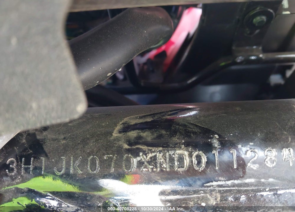 2022 HONDA NVA110 B VIN: 3H1JK070XND011284