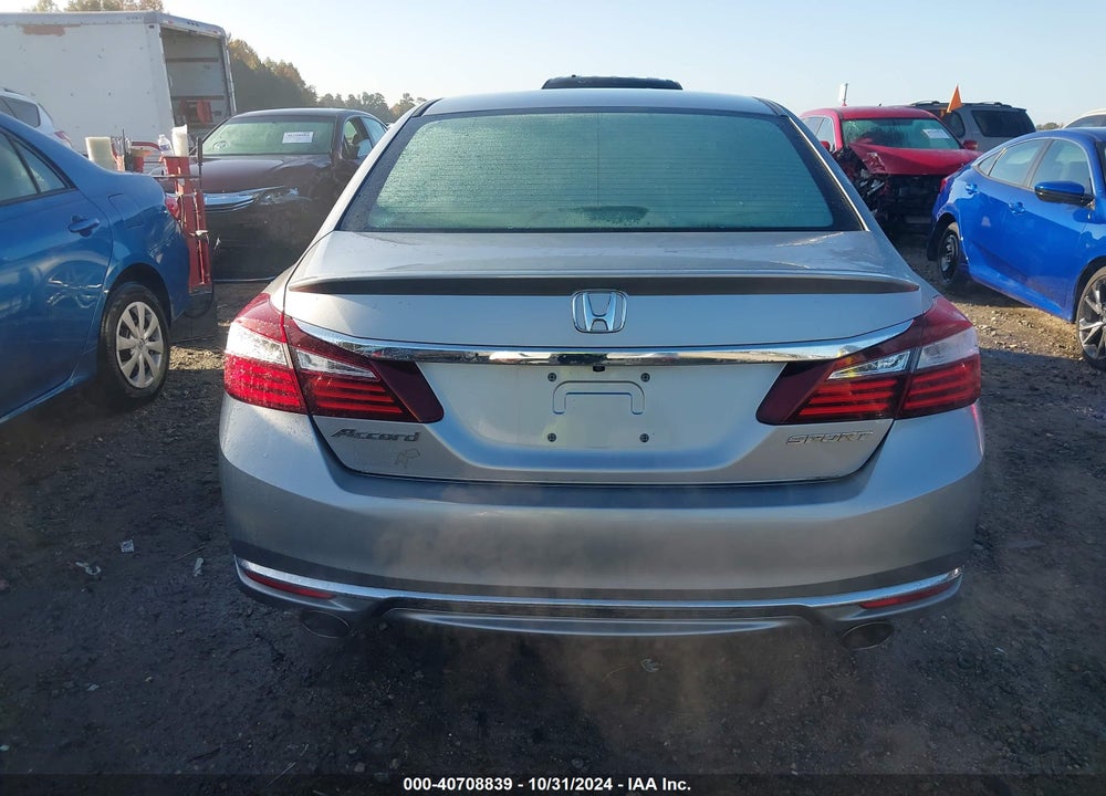 2016 HONDA ACCORD SPORT VIN: 1HGCR2F5XGA133291