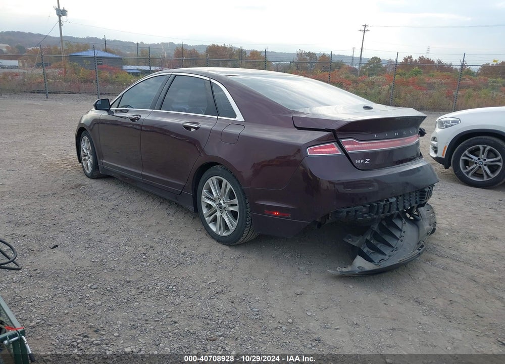 2013 LINCOLN MKZ VIN: 3LN6L2J95DR805360