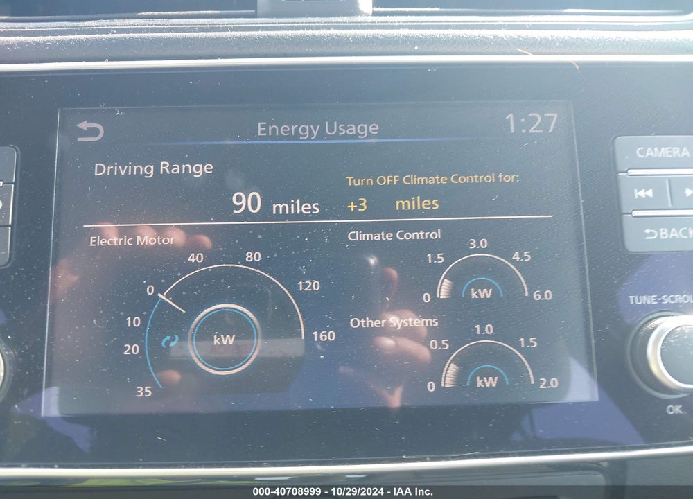 2022 NISSAN LEAF SV PLUS 62 KWH VIN: 1N4BZ1CVXNC558252