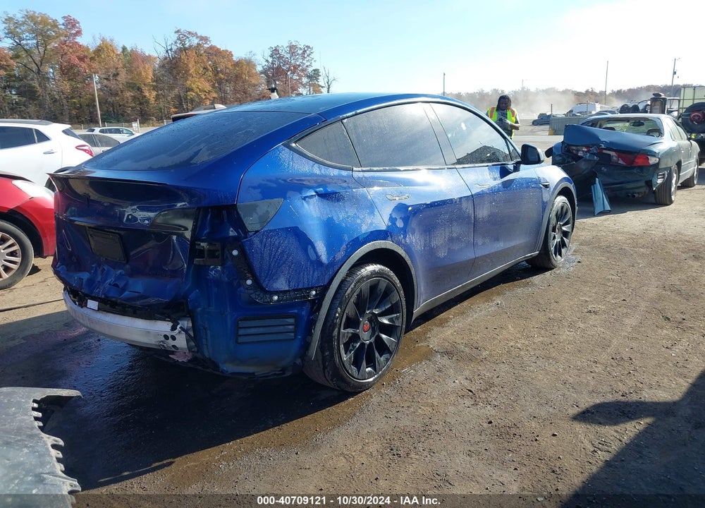2020 TESLA MODEL Y LONG RANGE DUAL MOTOR ALL-WHEEL DRIVE VIN: 5YJYGDEE7LF012694
