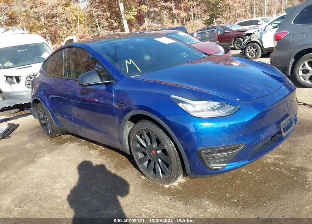 2020 TESLA MODEL Y LONG RANGE DUAL MOTOR ALL-WHEEL DRIVE VIN: 5YJYGDEE7LF012694