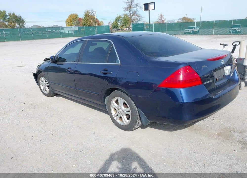 2007 HONDA ACCORD 2.4 SE VIN: 1HGCM56317A110528