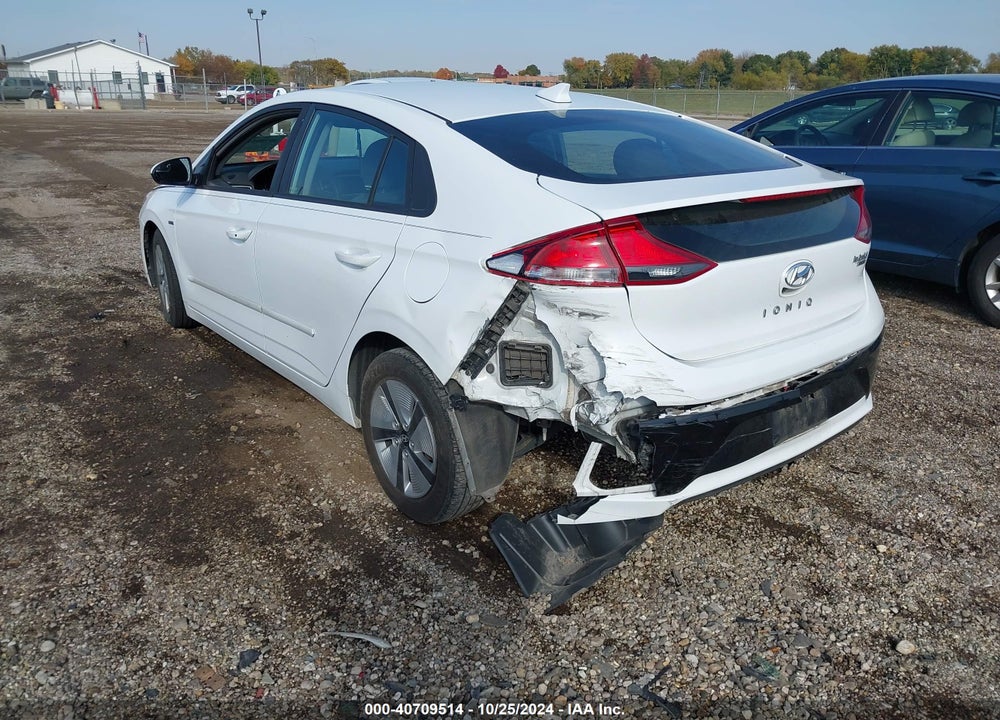 2019 HYUNDAI IONIQ HYBRID BLUE VIN: KMHC65LC7KU110047