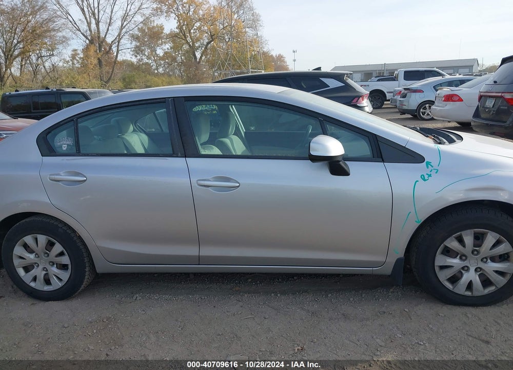 2012 HONDA CIVIC SDN LX VIN: 19XFB2F57CE087751