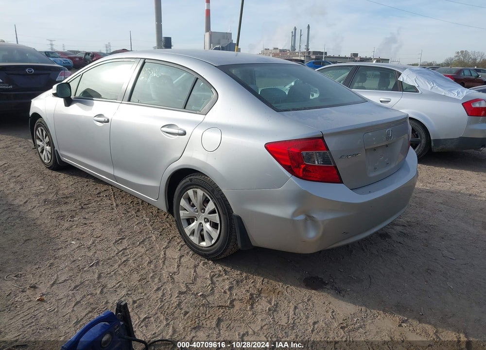 2012 HONDA CIVIC SDN LX VIN: 19XFB2F57CE087751