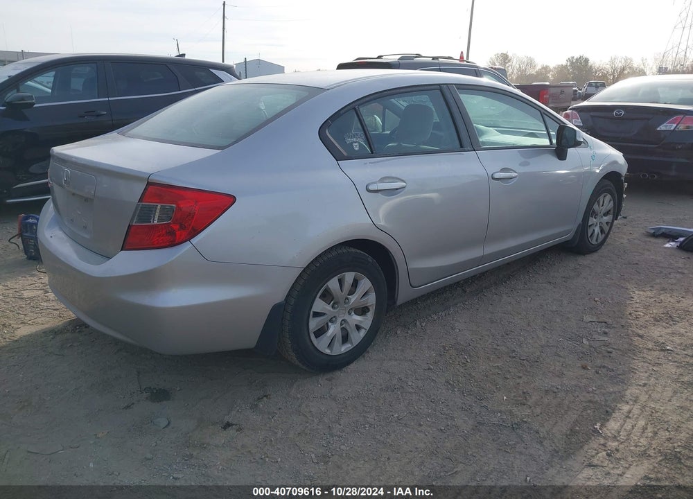 2012 HONDA CIVIC SDN LX VIN: 19XFB2F57CE087751