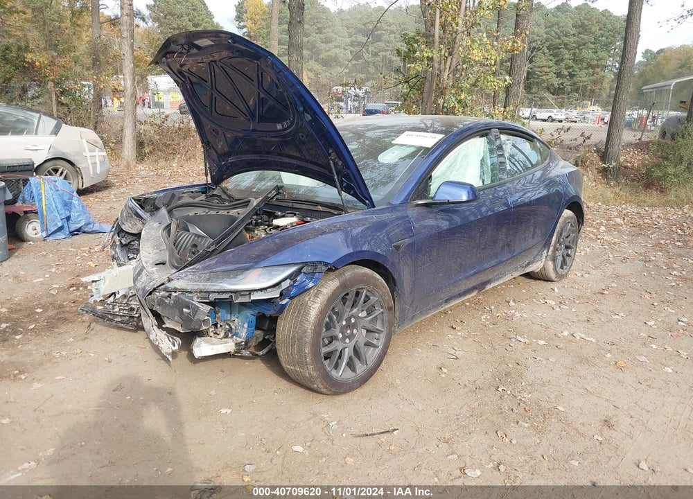 2024 TESLA MODEL 3 REAR-WHEEL DRIVE VIN: 5YJ3E1EAXRF784319