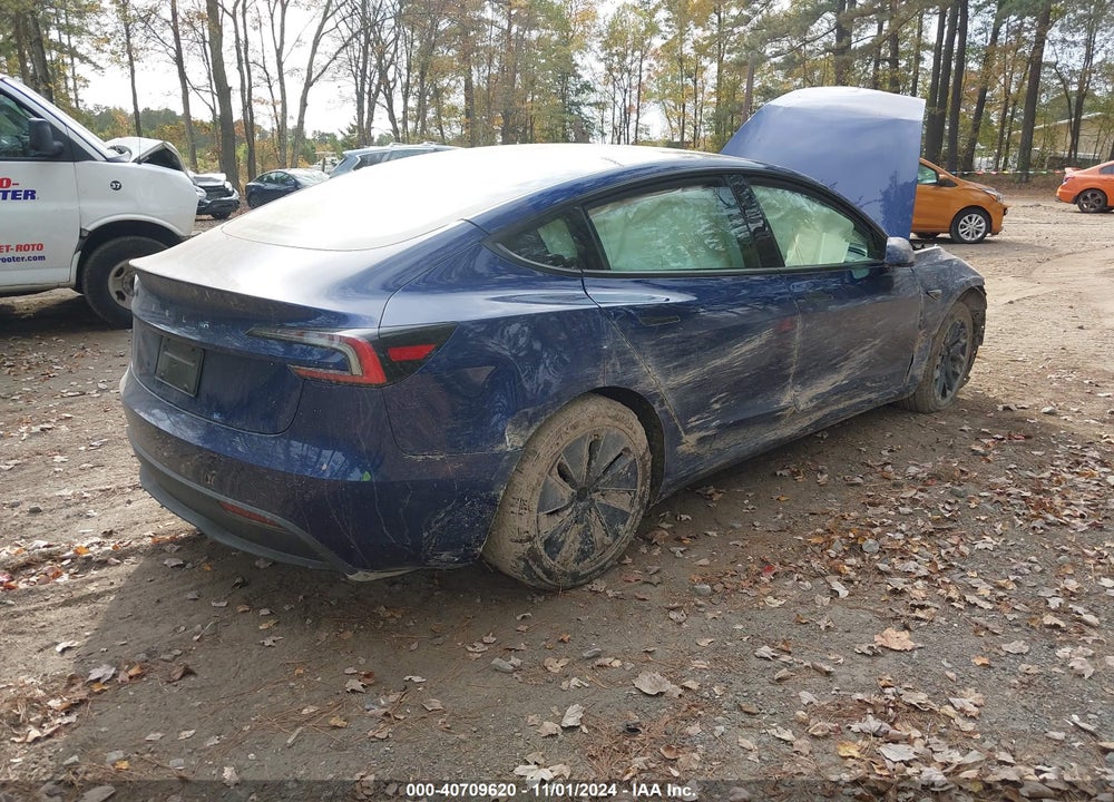 2024 TESLA MODEL 3 REAR-WHEEL DRIVE VIN: 5YJ3E1EAXRF784319