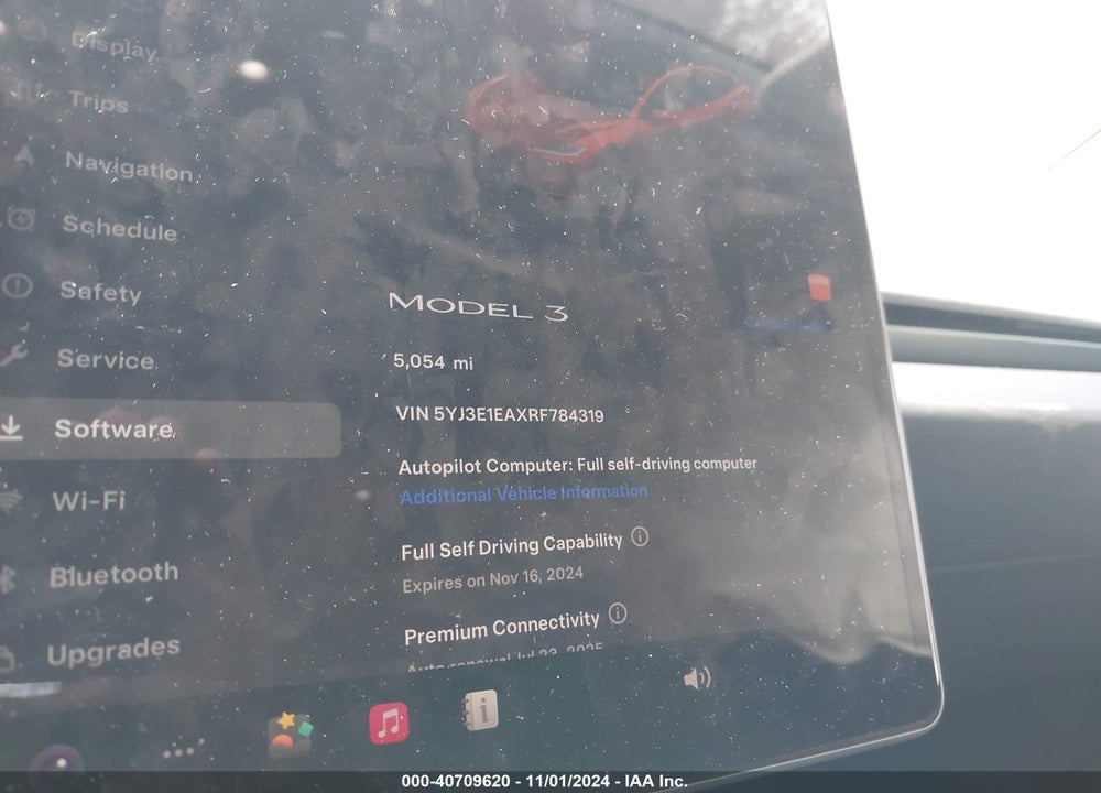 2024 TESLA MODEL 3 REAR-WHEEL DRIVE VIN: 5YJ3E1EAXRF784319