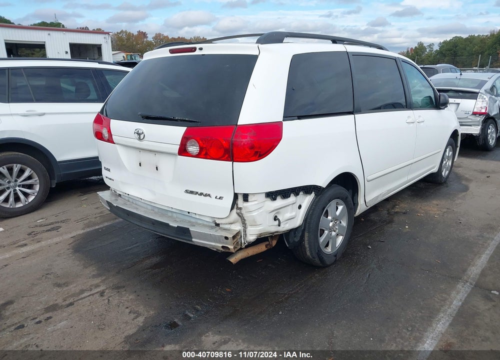 2008 TOYOTA SIENNA LE VIN: 5TDZK23C78S156127