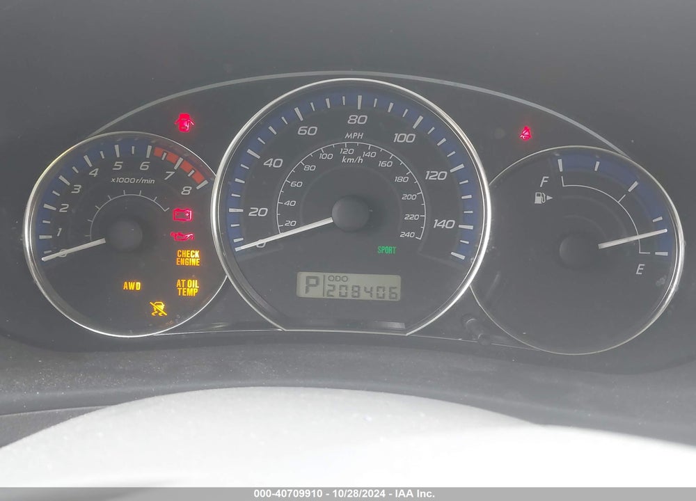 2010 SUBARU FORESTER 2.5X VIN: JF2SH6AC0AH742240