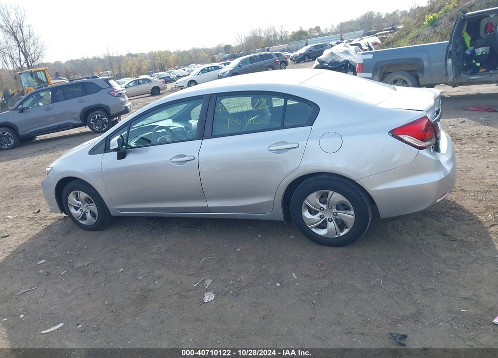 2013 HONDA CIVIC LX VIN: 19XFB2F56DE085202