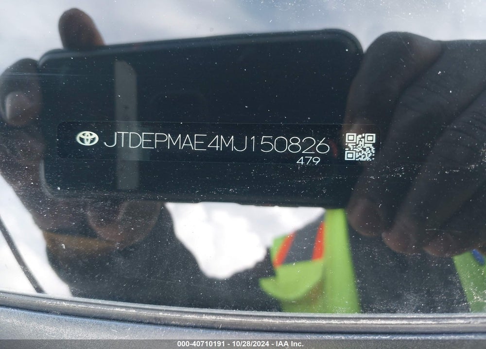 2021 TOYOTA COROLLA LE VIN: JTDEPMAE4MJ150826