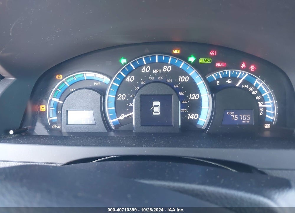2012 TOYOTA CAMRY HYBRID XLE VIN: 4T1BD1FK8CU046762