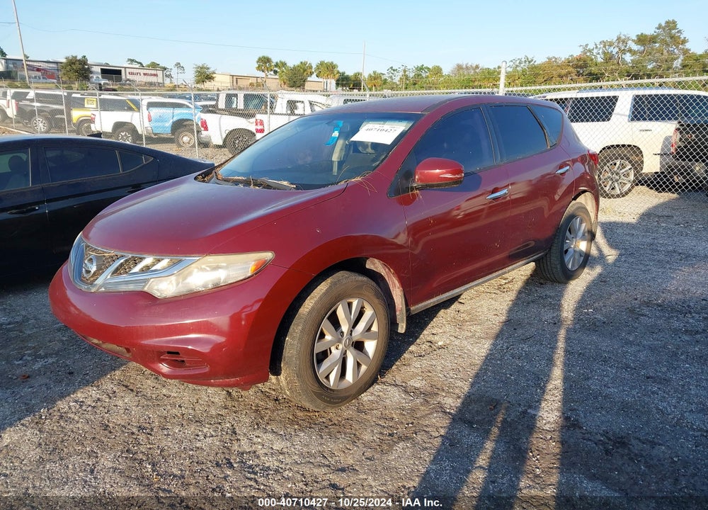 2012 NISSAN MURANO S VIN: JN8AZ1MU7CW106545