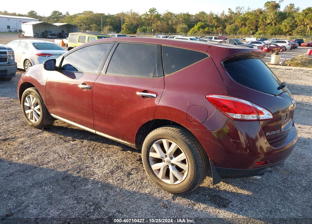 2012 NISSAN MURANO S VIN: JN8AZ1MU7CW106545