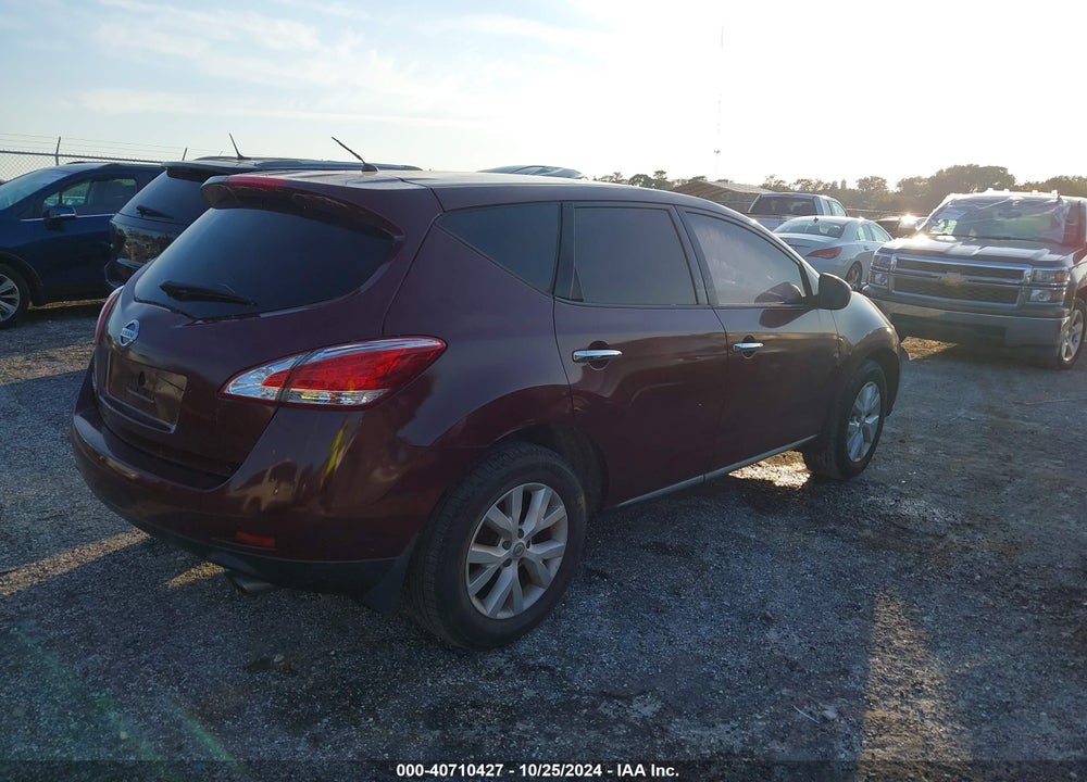 2012 NISSAN MURANO S VIN: JN8AZ1MU7CW106545